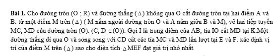 Bài 8. Bài tập về giá trị lớn nhất - nhỏ nhất