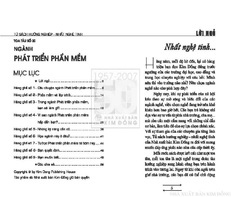 Mục lục - Lời ngỏ