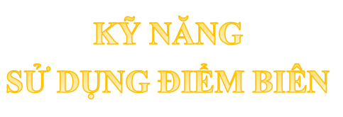 Kỹ năng 8: Sử dụng điểm biên