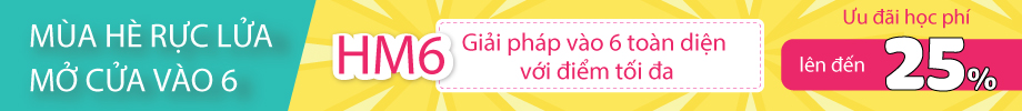 Luyện thi vào 6 HM6 Tổng ôn môn Toán
