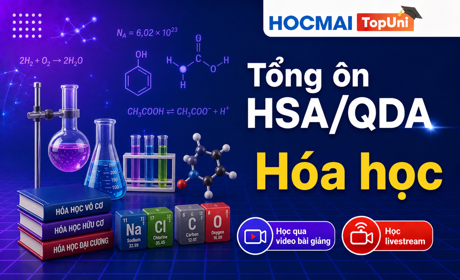 Tổng ôn HSA/QDA - Môn Hóa học - V