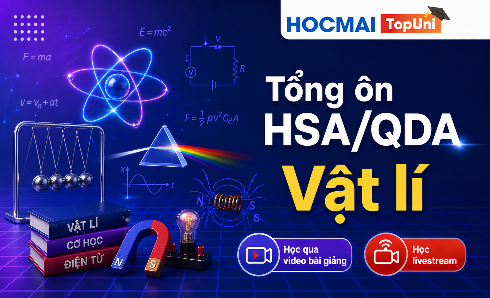 Tổng ôn HSA/QDA - Môn Vật lí - V