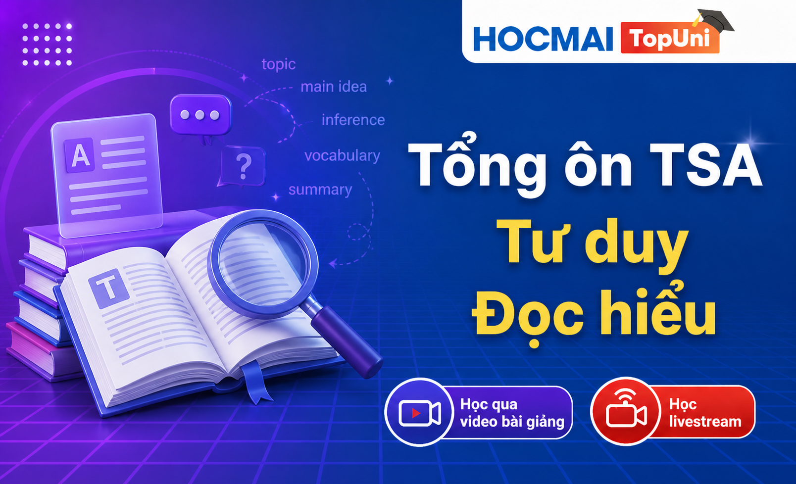Tổng ôn TSA - Phần Tư duy Đọc hiểu