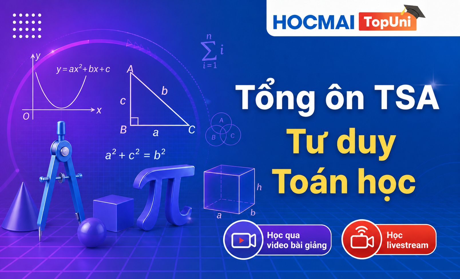 Tổng ôn TSA - Phần Tư duy Toán học