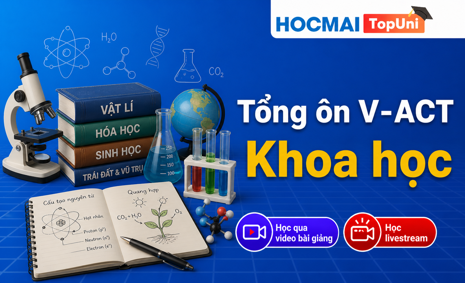 Tổng ôn V-ACT Tư duy khoa học - V