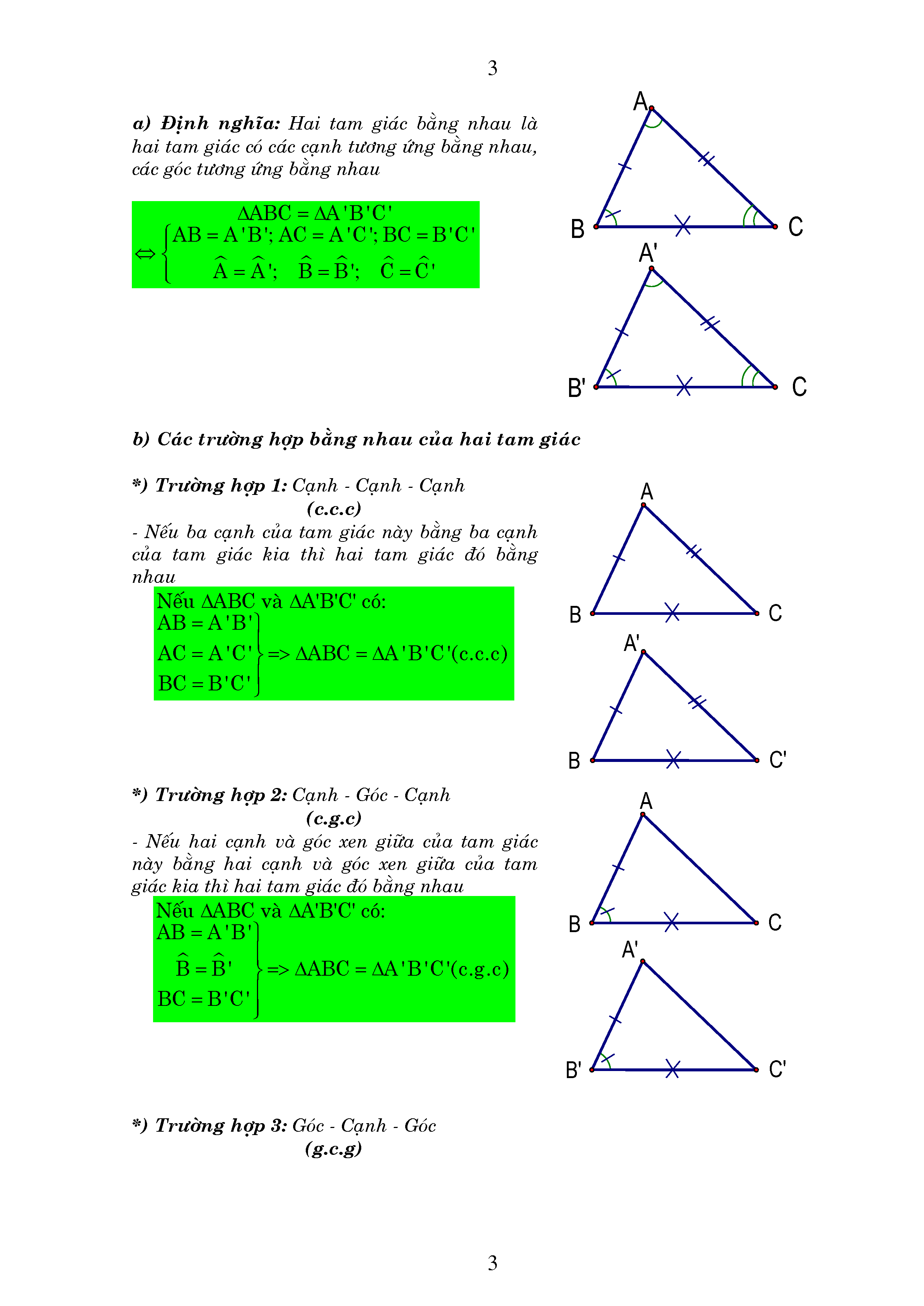 Giáo án Tính chất ba đường trung trực của một tam giác Toán 7 Cánh diều