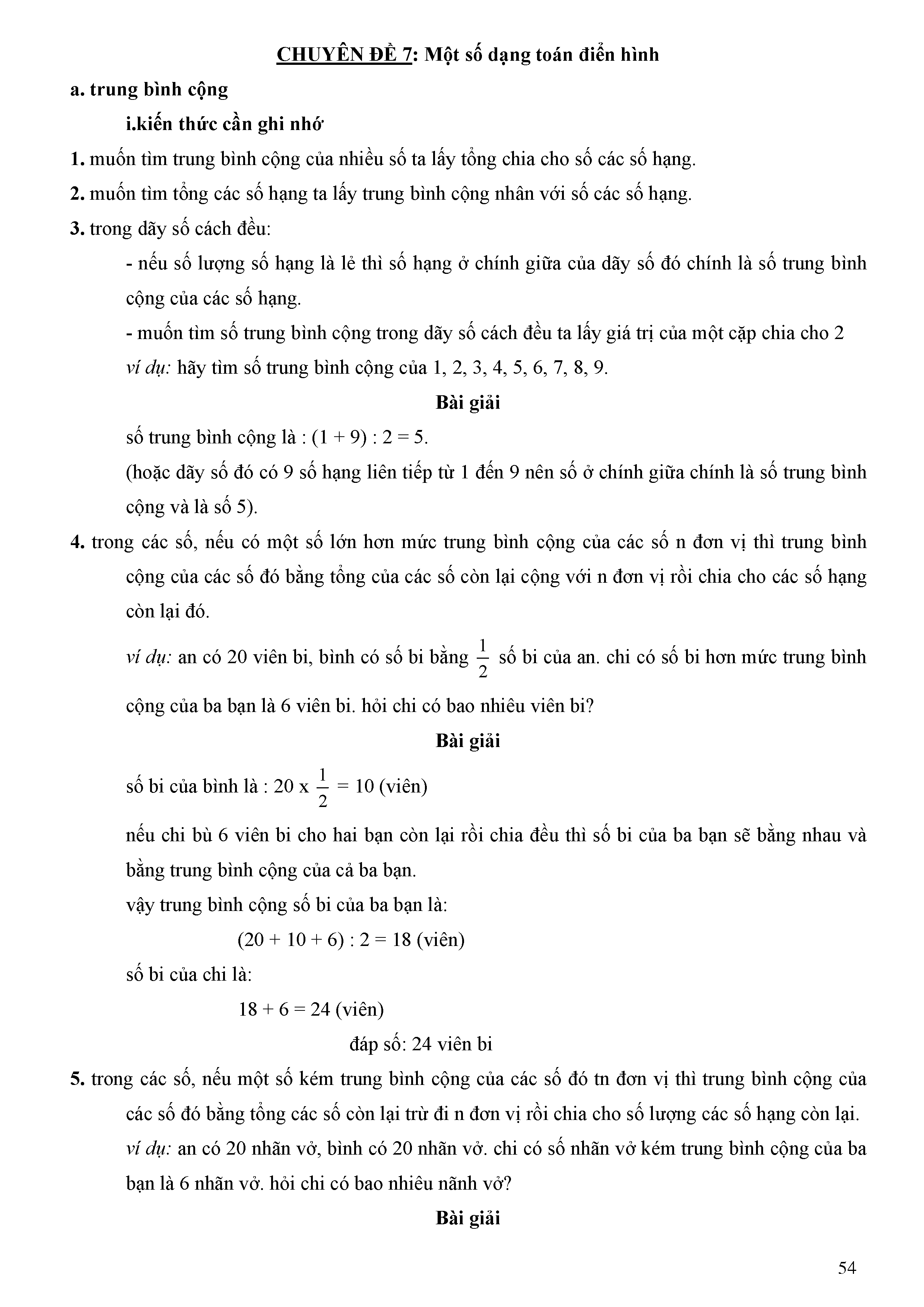 10 CHUYÊN ĐỀ ÔN THI VÀO LỚP 6 MÔN TOÁN - HOCMAI