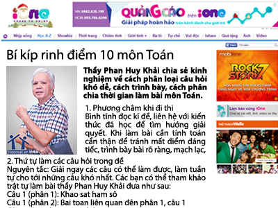 Luyện thi đại học, THPT quốc gia môn toán - thầy Phan Huy Khải