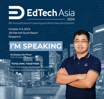 Ông Phạm Giang Linh sẽ đại diện cho ngành EdTech Việt Nam tham gia sự kiện EdTech Asia Summit 2024